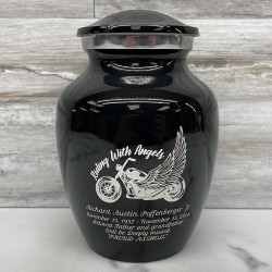 Customer Gallery - Riding with Angels Motorcycle Sharing Urn - Jet Black