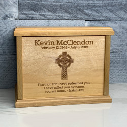 Customer Gallery - Celtic Cross Cremation Urn - Signature Alder