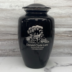 Customer Gallery - Train Cremation Urn - Jet Black