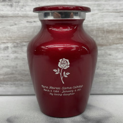 Customer Gallery - Rose Keepsake Urn - Ruby Red