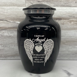 Customer Gallery - Husband Sharing Urn - Jet Black