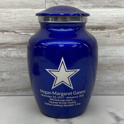 Customer Gallery - Dallas Star Sharing Urn - Midnight Blue