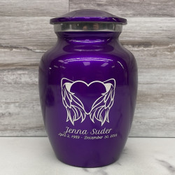 Customer Gallery - Angel Heart Sharing Urn - Purple Luster