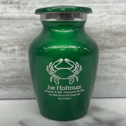 Customer Gallery - Crab Keepsake Urn - Shamrock Green
