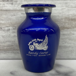Customer Gallery - Riding with Angels Motorcycle Keepsake Urn - Midnight Blue