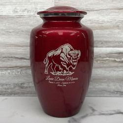 Customer Gallery - Buffalo Cremation Urn - Ruby Red