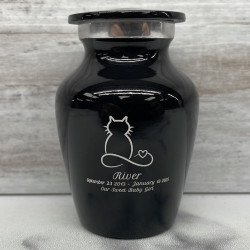 Customer Gallery - Keepsake Infinite Love Cat Cremation Urn - Jet Black