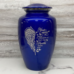 Customer Gallery - Your Wings Were Ready Cremation Urn - Midnight Blue