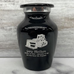 Customer Gallery - Bulldozer Keepsake Urn - Jet Black