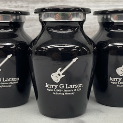 Customer Gallery - Electric Guitar Keepsake Urn - Jet Black