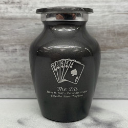 Customer Gallery - Playing Cards Keepsake Urn - Gunmetal Gray