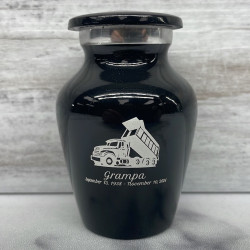 Customer Gallery - Dump Truck Keepsake Urn - Jet Black