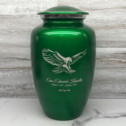 Customer Gallery - Eagle Cremation Urn - Shamrock Green