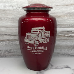 Customer Gallery - Dumptruck II Cremation Urn - Ruby Red