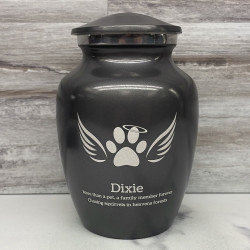 Customer Gallery - Small Angel Wings Pet Cremation Urn - Gunmetal Gray