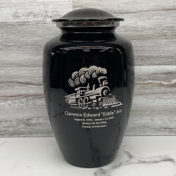 Customer Gallery - Train Cremation Urn - Jet Black