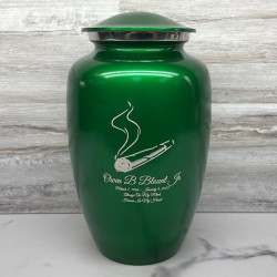 Customer Gallery - Marijuana Joint Cremation Urn - Shamrock Green