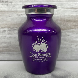 Customer Gallery - Beer Keepsake Urn - Purple Luster