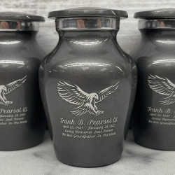 Customer Gallery - Eagle Keepsake Urn - Gunmetal Gray