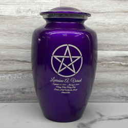 Customer Gallery - Pentagram Cremation Urn - Purple Luster