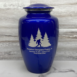 Customer Gallery - Sasquatch Cremation Urn - Midnight Blue