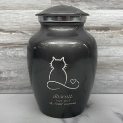 Customer Gallery - Infinite Love Cat Cremation Urn - Gunmetal Gray