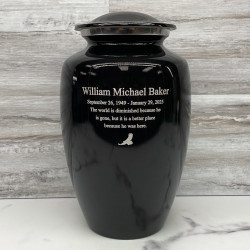 Customer Gallery - Jet Black Cremation Urn