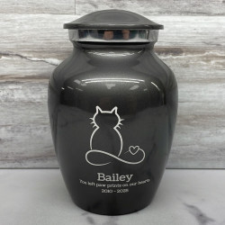 Customer Gallery - Infinite Love Cat Cremation Urn - Gunmetal Gray