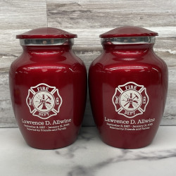 Customer Gallery - Firefighter Sharing Urn - Ruby Red