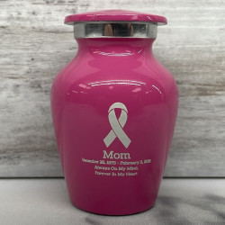 Customer Gallery - Cancer Ribbon Keepsake Urn - Rose Pink
