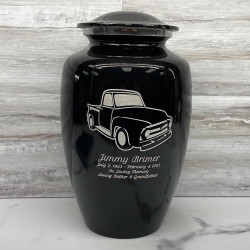 Customer Gallery - Classic Stepside Truck Cremation Urn - Jet Black
