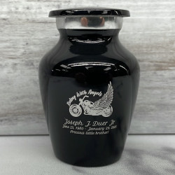 Customer Gallery - Riding with Angels Motorcycle Keepsake Urn - Jet Black