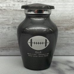 Customer Gallery - Football Keepsake Urn - Gunmetal Gray