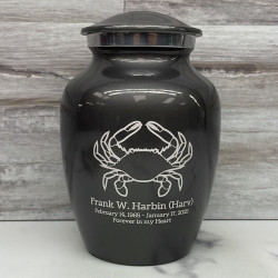 Customer Gallery - Crab Sharing Urn - Gunmetal Gray