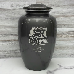 Customer Gallery - Tent Camping Cremation Urn - Gunmetal Gray