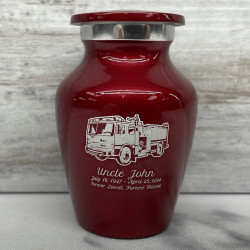 Customer Gallery - Fire Truck Keepsake Urn - Ruby Red