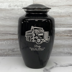 Customer Gallery - Dumping Truck Cremation Urn - Jet Black