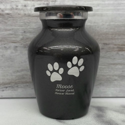Customer Gallery - Keepsake Pawprints Pet Cremation Urn - Gunmetal Gray