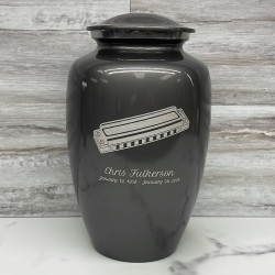 Customer Gallery - Harmonica Cremation Urn - Gunmetal Gray