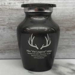 Customer Gallery - Antlers Keepsake Urn - Gunmetal Gray