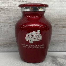 Customer Gallery - Riding Lawn Mower Keepsake Urn - Ruby Red