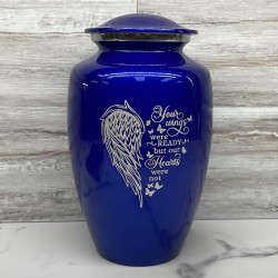 Customer Gallery - Your Wings Were Ready Cremation Urn - Midnight Blue
