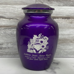 Customer Gallery - Garden Gnome Sharing Urn - Purple Luster