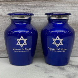 Customer Gallery - Star of David Keepsake Urn - Midnight Blue
