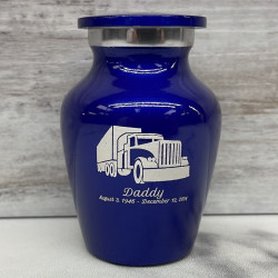 Customer Gallery - Semi Truck Keepsake Urn - Midnight Blue
