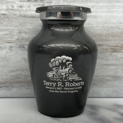 Customer Gallery - Train Keepsake Urn - Gunmetal Gray