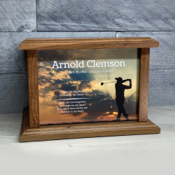 Customer Gallery - Golf Cremation Urn - Prestige Walnut