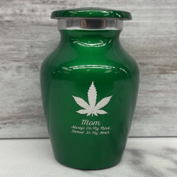 Customer Gallery - Marijuana Keepsake Urn - Shamrock Green