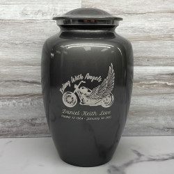 Customer Gallery - Riding with Angels Motorcycle Cremation Urn - Gunmetal Gray