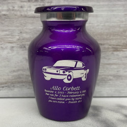Customer Gallery - Muscle Car Keepsake Urn - Purple Luster